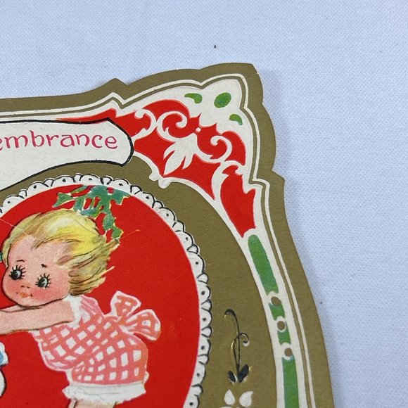 Vintage Valentines Greeting Card Embossed Roller Skates Heart Boy Girl Ephemera - Picture 9 of 11